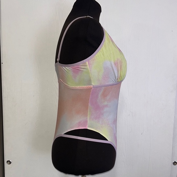 CACIQUE Pastel Tie-Dye Strappy Bodysuit - Picture 3 of 7